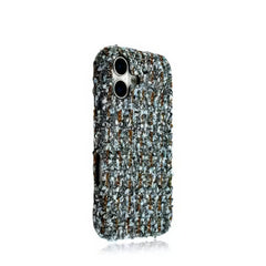 Funda rígida para iPhone con textura de lana de tweed