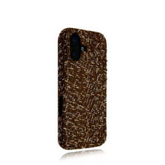 Funda rígida para iPhone con textura de lana de tweed