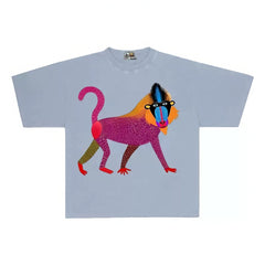 Unique Abstract Animal Print Oversized Tee