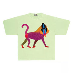 Unique Abstract Animal Print Oversized Tee
