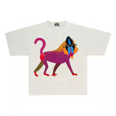 Unique Abstract Animal Print Oversized Tee