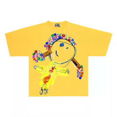 Unique Bejeweled Abstract Graphic T-Shirt