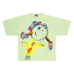 Unique Bejeweled Abstract Graphic T-Shirt