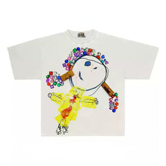 Unique Bejeweled Abstract Graphic T-Shirt