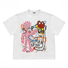 Unique Cartoon Print T-Shirt