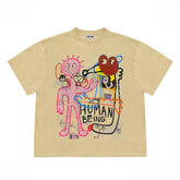 Unique Cartoon Print T-Shirt