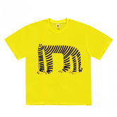 Unisex Graphic Tee with Funny Striped Animal Print