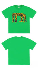 Unisex Graphic Tee with Funny Striped Animal Print