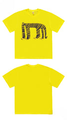 Unisex Graphic Tee with Funny Striped Animal Print