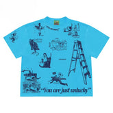 Unlucky Accidents Doodle Graphic T-Shirt