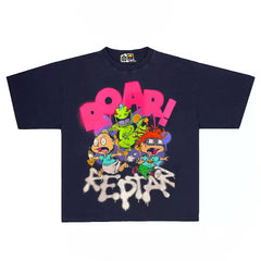 Vintage '90s Rugrats Graphic Tee with Reptar Print