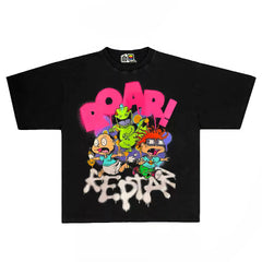 Vintage '90s Rugrats Graphic Tee with Reptar Print