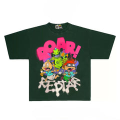 Vintage '90s Rugrats Graphic Tee with Reptar Print