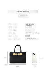 Walker Small Black Pebbled Leather Satchel with Top Handles