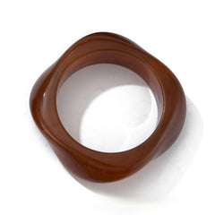 Wavy Abstract Marbled Resin Bangle