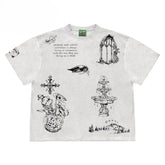 Whimsical Sketch Art Graphic T-Shirt