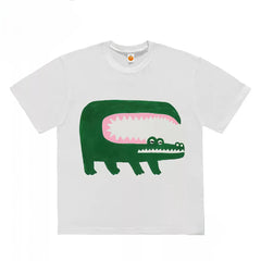 Wide-Mouth Crocodile Graphic T-Shirt