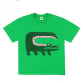 Wide-Mouth Crocodile Graphic T-Shirt