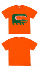 Wide-Mouth Crocodile Graphic T-Shirt