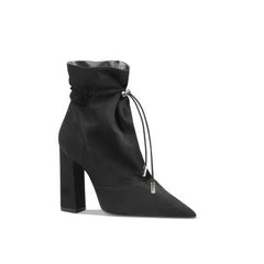 Women's Maeve Pointed Toe Suede High Block Heel Ankle Boots