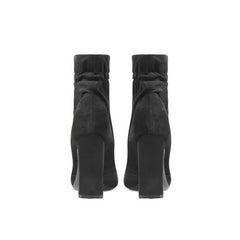 Women's Maeve Pointed Toe Suede High Block Heel Ankle Boots