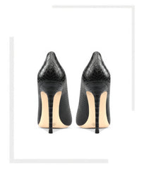 Women's Snakeskin Pointed Toe High Heel Pumps