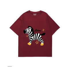 Zebra Print Oversized T-Shirt