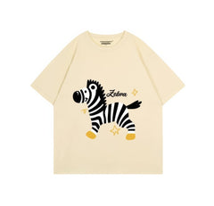 Zebra Print Oversized T-Shirt
