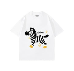 Zebra Print Oversized T-Shirt