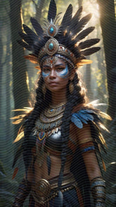 A Beautiful Tribal Woman Queen