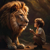 A Lion and a Boy