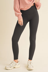 Leggings de cintura alta con forro polar de tamaño completo Yelete