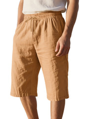 Men's casual shorts with a drawstring waist and pockets in the Sherbet color.