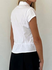 Camisa de manga corta con cuello abotonado Devine