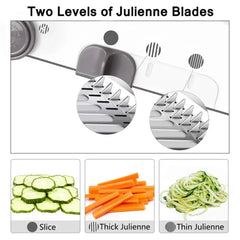 Adjustable Stainless Steel Vegetable Grater and Potato Slicer WHITE