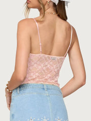 Adjustable Strap Lace Cami