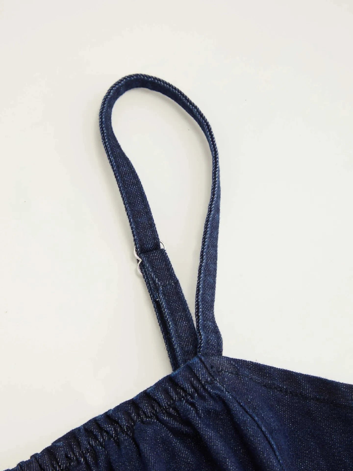 Adjustable Strap Ruched Mini Dress