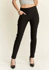 ADORA High Waist Skinny Pants Black / S