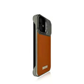 Aluminum Alloy Leather Frameless Shockproof Aromatherapy iPhone Case Cover iPhone 11 / Brown