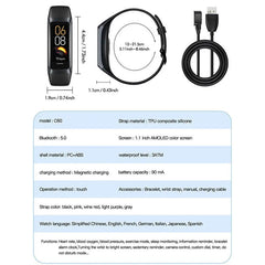 Amoled Smart Watch: Heart Rate, Blood Waterproof, Connected Smart Bracelet, Sport Fitness Tracker