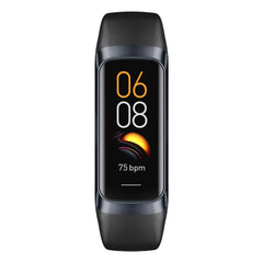 AMOLED Smart Watch with Heart Rate Monitoring, Waterproofing, and Temperature Tracking Black