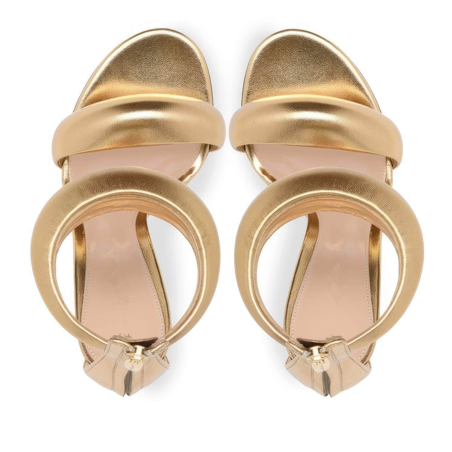 Ankle Strap Back Toe Zipper Heels