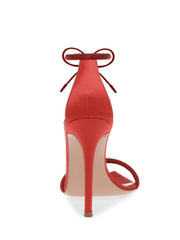 Ankle Strap Rhinestone Detail Pointed Toe Heels