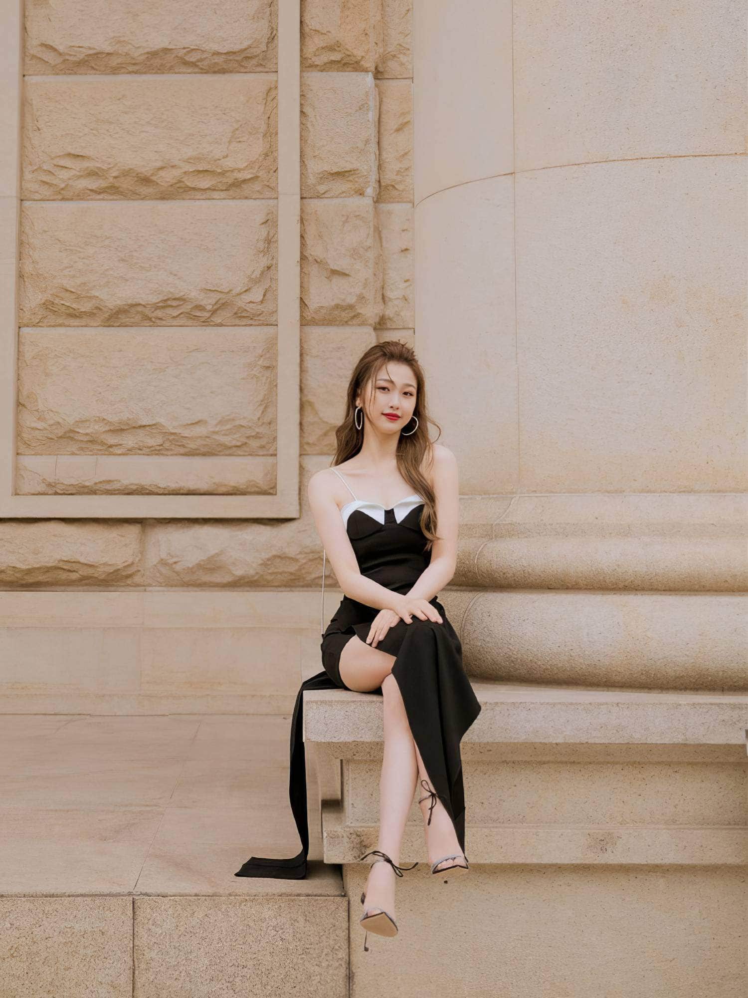 Ankle Strap Rhinestone Detail Pointed Toe Heels