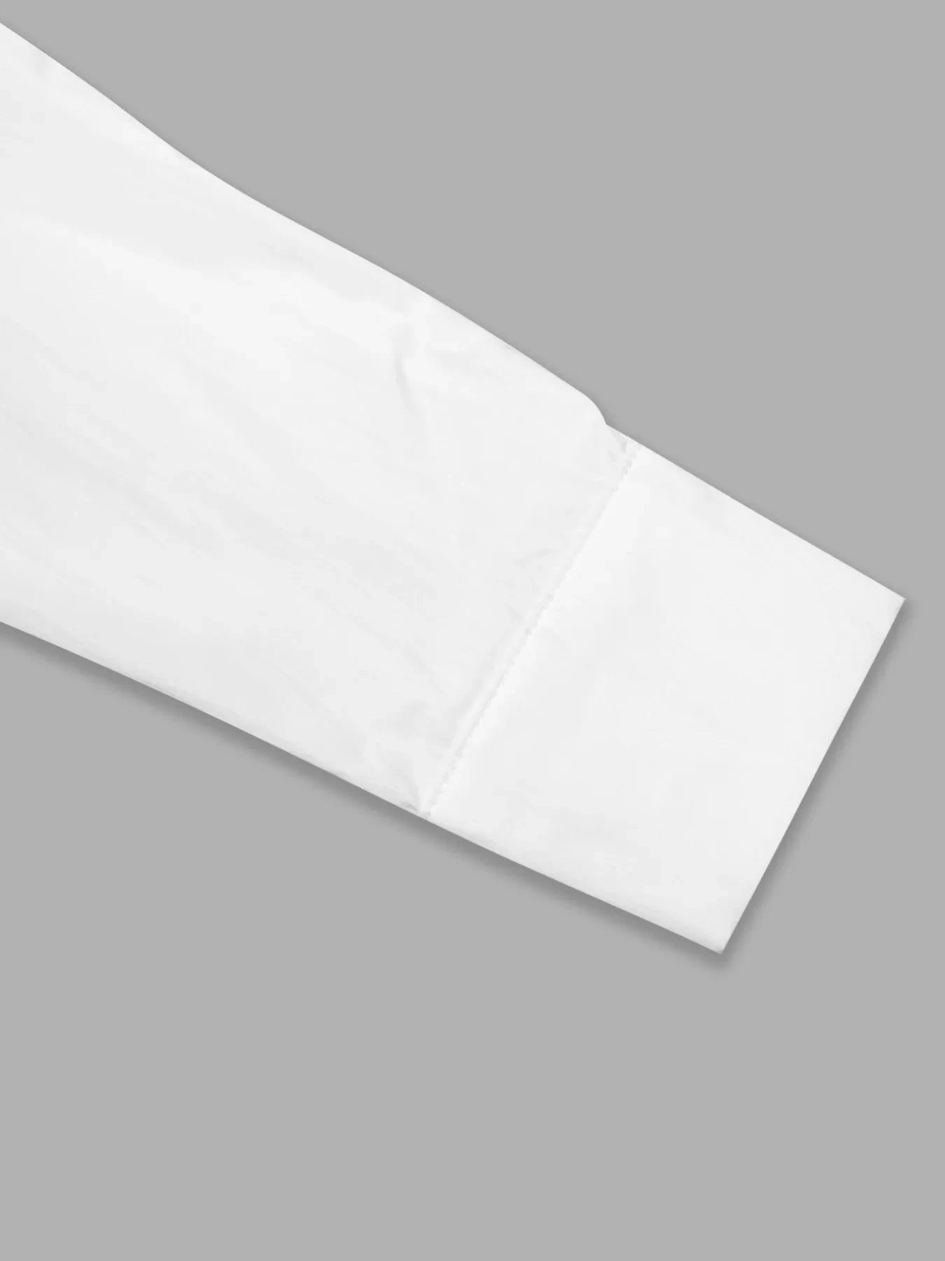 Asymmetric Collared Neck Long Sleeve Shirt