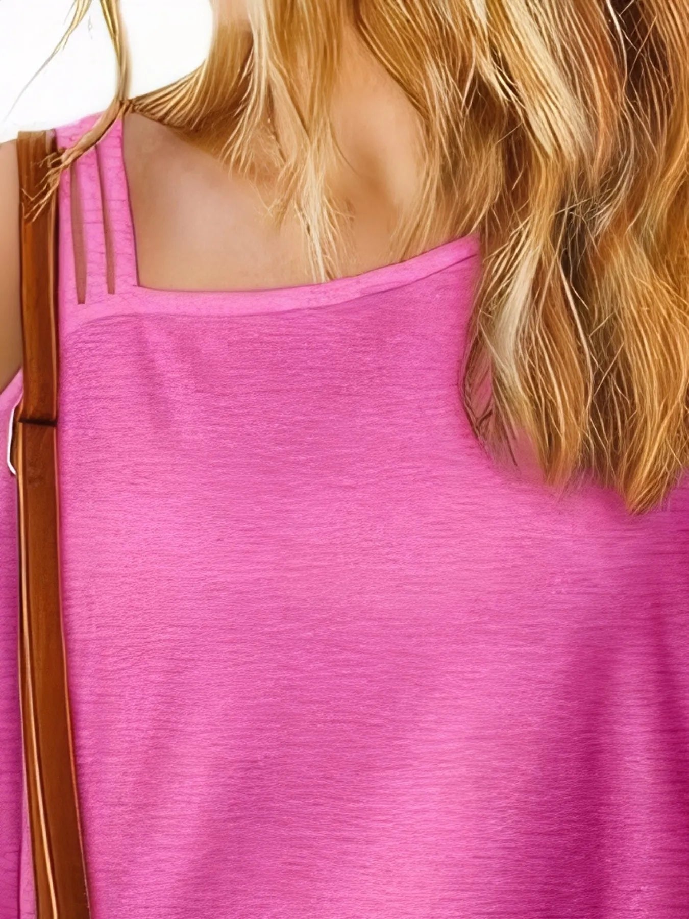 Asymmetrical Neck Half Sleeve T-Shirt