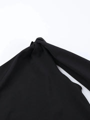 Asymmetrical Tied Sleeveless Maxi Dress