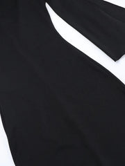 Asymmetrical Tied Sleeveless Maxi Dress