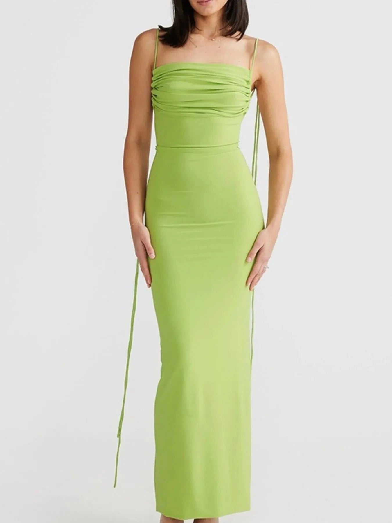 Backless Slit Sleeveless Bodycon Maxi Dress