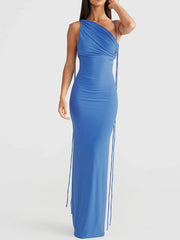Backless Slit Sleeveless Bodycon Maxi Dress